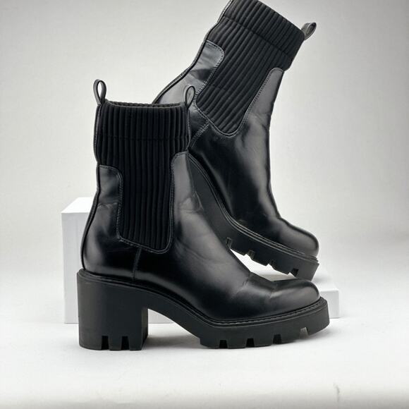 Zara Shoes - Zara‎ black pull on chunky army boot size 37